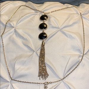 Long costume jewelry necklace